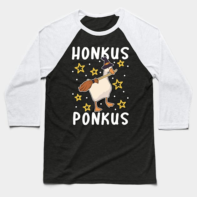 Honkus Ponkus Goose Meme design, Halloween funny meme items Baseball T-Shirt by Polokat